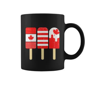 1St Of July Popsicle Red White Canadian Flag Patriotic Coffee Mug - Thegiftio UK