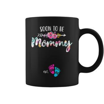 2022 Soon To Be Mommy Est 2022 Floral New Mom Mothers Day Coffee Mug - Thegiftio UK