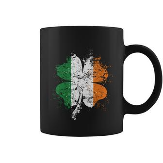 Distressed Shamrock Irish Flag St Patricks Day Ireland Meaningful Gift Coffee Mug