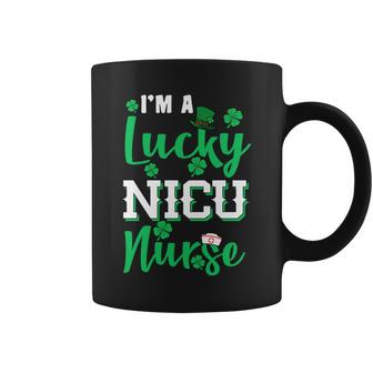 Im A Lucky Nicu Nurse St Patricks Day Graphic Design Printed Casual Daily Basic Coffee Mug