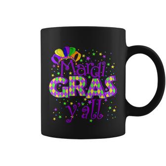 Mardi Gras Yall New Orleans Party T-Shirt Graphic Design Printed Casual Daily Basic Coffee Mug