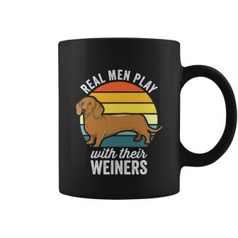 Dog Real Play With Their Weiners Dachshund Weiner Graphic Design Printed Casual Daily Basic Coffee Mug