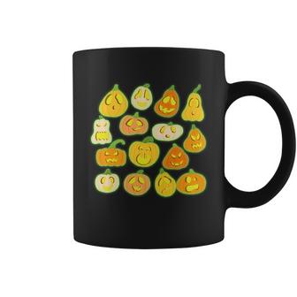 Funny Halloween Glowing Jackolantern Pumpkin Faces Graphic Design Printed Casual Daily Basic Coffee Mug