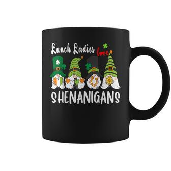Funny Lunch Ladies Love Shenanigans Gnome St Patricks Day  Coffee Mug