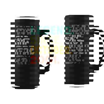 21 Years Old Gift Legend Since October 2001 21St Birthday Coffee Mug - Thegiftio