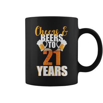 21St Birthday Cheers & Beers To 21 Years Tshirt Coffee Mug - Monsterry AU