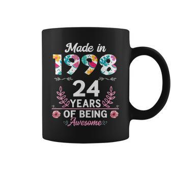 24 Years Old Gifts 24Th Birthday Born In 1998 Women Girls V2 Coffee Mug - Seseable