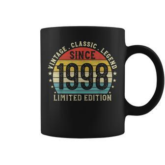 24Th Birthday Born In 1998 Vintage Classic 24 Year Old Coffee Mug - Seseable