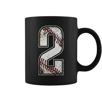 2Nd Birthday Baseball Big Number Two 2 Year Old Boy Girl Coffee Mug - Thegiftio UK