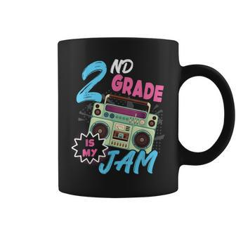 2Nd Grade Is My Jam Vintage 80S Boombox Teacher Student V3 Coffee Mug - Seseable