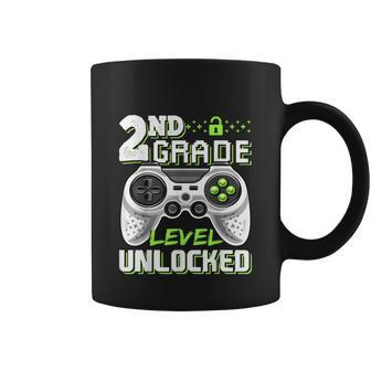2Nd Grade Level Unlocked Funny Video Game Coffee Mug - Monsterry