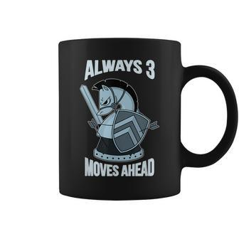 3 Moves Ahead Knight Chess Gift Idea For Nerdy Kids Coffee Mug - Seseable
