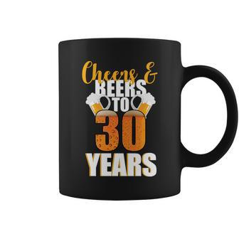 30Th Birthday Cheers & Beers To 30 Years Coffee Mug - Monsterry UK
