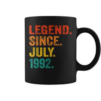 30Th Birthday Legend Since July 1992 30 Years Old Vintage Coffee Mug - Seseable
