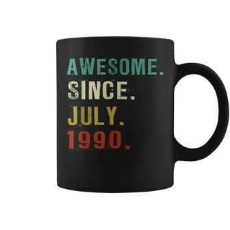32 Years Old Awesome Since July 1990 32Nd Birthday Gifts Coffee Mug - Seseable