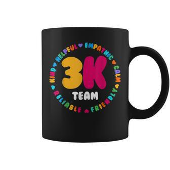 3K Team & Teacher Squad Threes Crew Prek Elementary Team Coffee Mug - Thegiftio UK