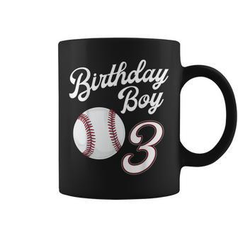 3Rd Birthday Baseball Big Number Three 3 Year Old Boy Girl Coffee Mug - Thegiftio UK