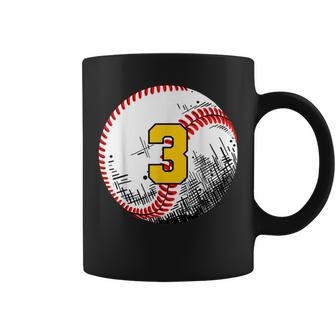 3Rd Birthday Baseball Big Number Three 3 Year Old Boy Girl V2 Coffee Mug - Thegiftio UK