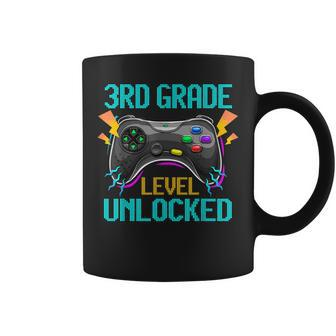 3Rd Grade Level Unlocked Video Game Back To School Boys Kids Coffee Mug - Seseable