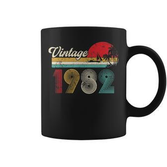 40Th Birthday Gift Men Women Vintage 1982 40 Year Old Retro Coffee Mug - Thegiftio UK