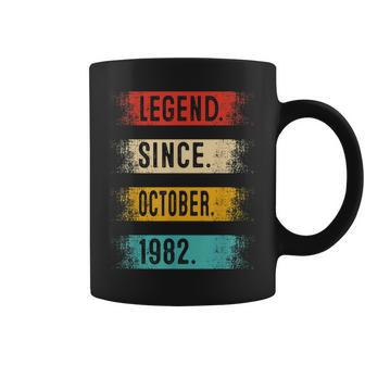 40Th Birthday Gifts Legend Since October 1982 40 Years Old Coffee Mug - Thegiftio UK