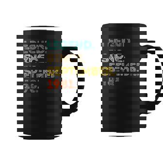 41 Years Old Gifts 41St Birthday Legend Since September 1981 Coffee Mug - Thegiftio UK