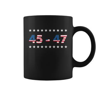 45 47 Trump 2024 T Shirt Support Donald Trump Coffee Mug - Monsterry AU