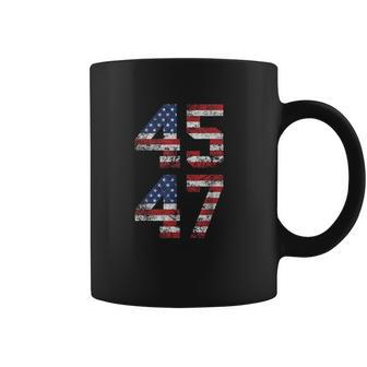 45 47 Trump 2024 Tshirt Coffee Mug - Monsterry