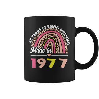 45 Years Old Gifts 45Th Birthday Born In 1977 Women Girls V2 Coffee Mug - Seseable