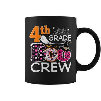 4Th Grade Boo Crew Fourth Grade Teacher Students Halloween Coffee Mug - Seseable