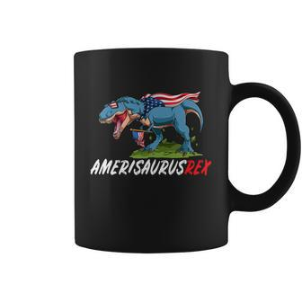 4Th July T Rex America Dinosaur Independence Day Patriot Usa Gift Coffee Mug - Monsterry
