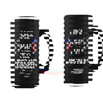 4Th Of July Birthday Cool Gift Uncle Of The Little Firecracker Gift Graphic Design Printed Casual Daily Basic Coffee Mug - Thegiftio