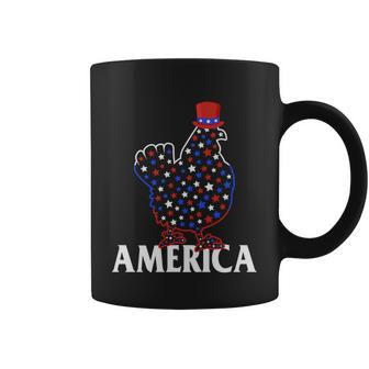 4Th Of July Chicken Love America Proud American Coffee Mug - Thegiftio UK