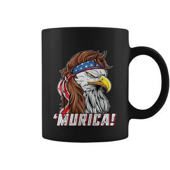 4Th Of July Eagle Mullet Murica American Flag Usa Merica Cute Gift Coffee Mug - Monsterry