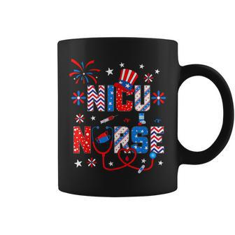 4Th Of July For Women Stethoscope Patriotic Nicu Nurse Coffee Mug - Seseable