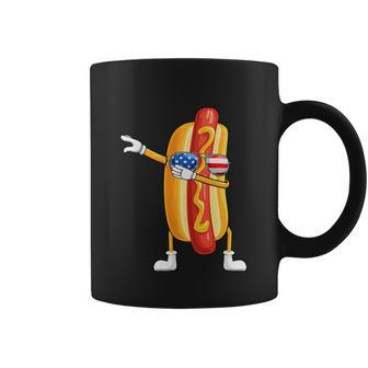 4Th Of July Funny Dabbing Hotdog Coffee Mug - Monsterry