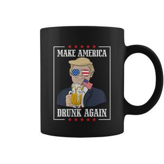 4Th Of July Make America Drunk Again Trump Coffee Mug - Thegiftio UK
