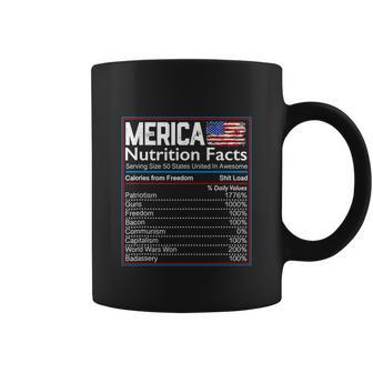 4Th Of July Proud American Shirt Merica Nutrition Facts Coffee Mug - Monsterry CA