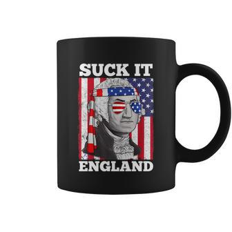 4Th Of July Suck It England Washington In Patriotic Shade Coffee Mug - Monsterry AU