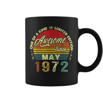 50 Years Old Gifts Awesome Since May 1972 50Th Birthday Coffee Mug - Thegiftio UK