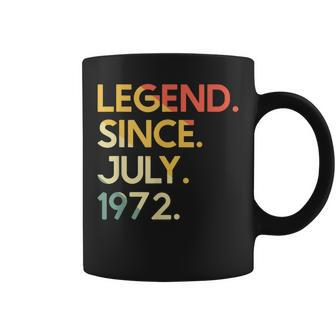 50 Years Old Vintage Legend Since July 1972 50Th Birthday Coffee Mug - Seseable