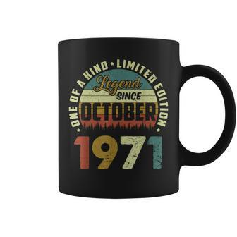 51 Years Old Gifts Legend Since October 1971 51St Birthday Coffee Mug - Thegiftio UK