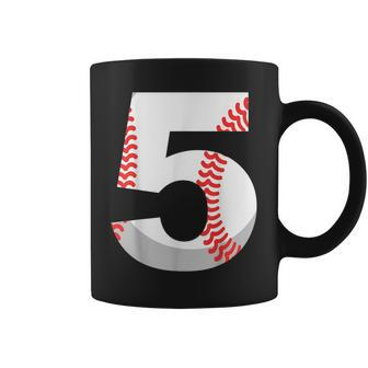 5Th Birthday Baseball Big Number Five 5 Year Old Boy Girl V4 Coffee Mug - Thegiftio UK