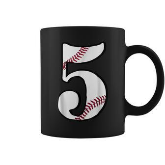 5Th Birthday Baseball Big Number Five 5 Year Old Boy Girl V9 Coffee Mug - Thegiftio UK
