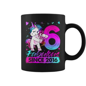 6 Years Old Unicorn Flossing 6Th Birthday Girl Unicorn Party V3 Coffee Mug - Thegiftio UK