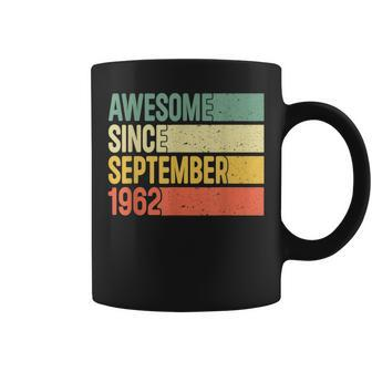60 Years Old Gift Awesome Since September 1962 60Th Birthday V2 Coffee Mug - Thegiftio UK