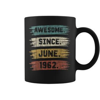 60 Years Old Gifts Awesome Since June 1962 60Th Birthday Coffee Mug - Thegiftio UK