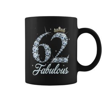 62 Year Old Its My 62Nd Birthday Queen Diamond Heels Crown Coffee Mug - Thegiftio UK