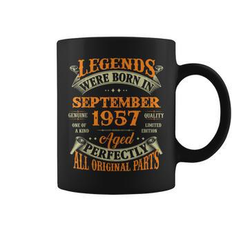 65Th Birthday Gift Legends Born In September 1957 65 Yrs Old Coffee Mug - Thegiftio UK