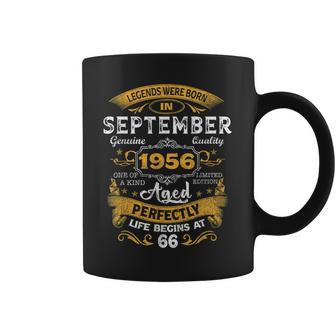 66 Years Old Gift Legends Born In September 1956 66Th B-Day Coffee Mug - Thegiftio UK